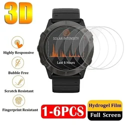 Premium Protective Hydrogel Screen Protector Film - Quantity - 6pc Film (Garmin Fenix 6X Pro)