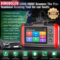 KINGBOLEN S800 OBD2 Scanner 4 Systems Car Diagnostic Tools ABS SRS ECM TCM 15 Resets Oil Brake SAS ETS Resets Lifetime Free Use 1