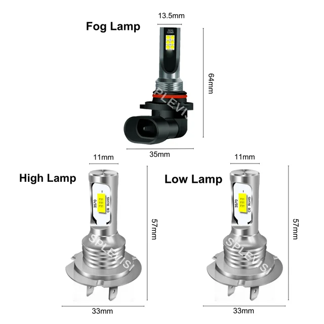 مصباح أمامي ليد للسيارة لسلسلة بي دبليو 3 ، H7 ، H7 ، مصابيح مصباح ضوئي عالي ومنخفض ، مصابيح ، E46 كوبيه