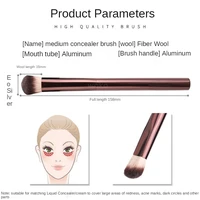 Brosse anti-cernes à finition sans couture, brosse anti-cernes coudée pour le visage, couverture intégrée, crème liquide, outil de maquillage 5