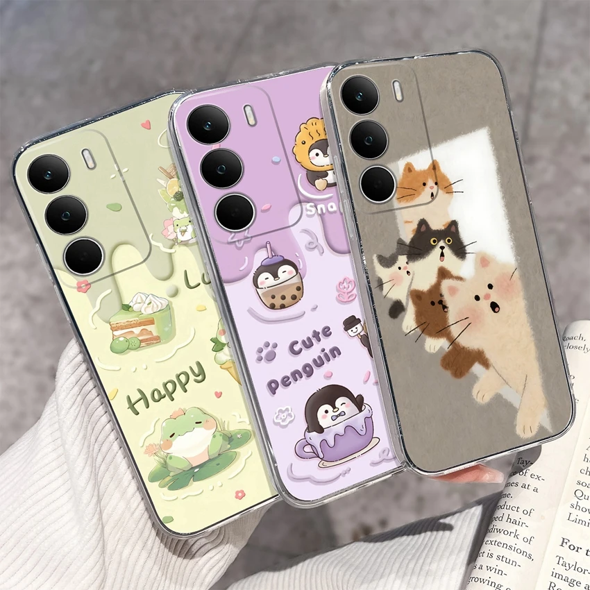 Fashion Astronaut Pattern Transparent Phone Case - Anti-Fingerprint TPU Clear Back Cover