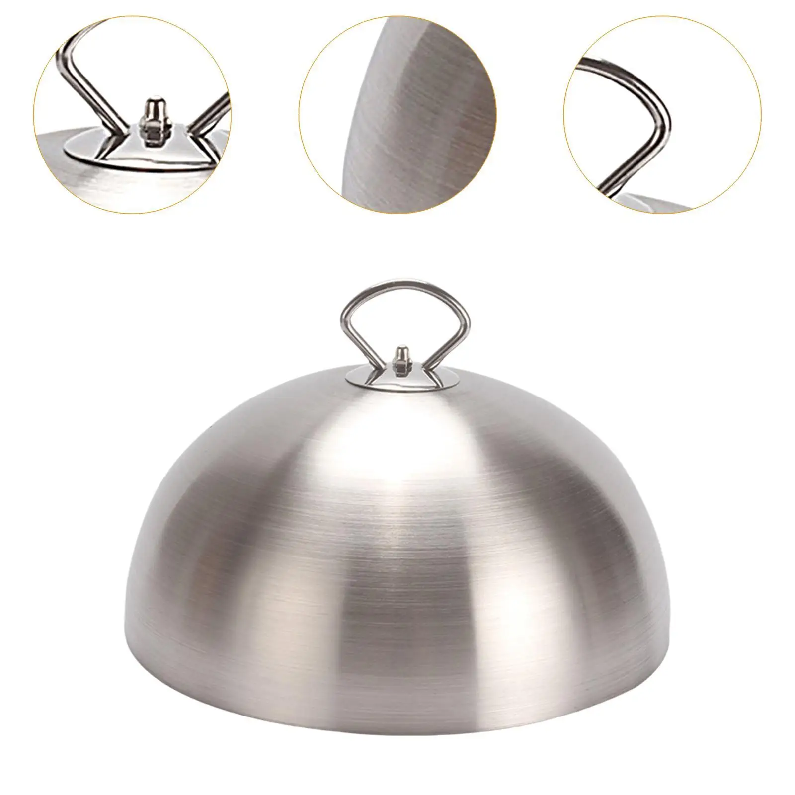 Basting Cover Cheese Melting Dome Stainless Steel Griddle Burger Cover Food Cover for Steak Sandwiches Kitchen Burgers Steaks