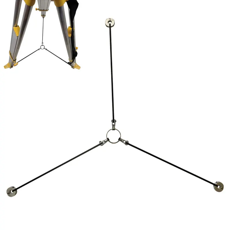 Total Station Tribrach GNSS Surveying Rod Stabilizer Floor Guide Foldable Surveying Tripod Prism Pole