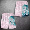 I Love MIKU  Shorts Male Student Hatsune Miku Peripheral Five-point Pants Thin Quick-drying Two-dimensional Beach Pants 5