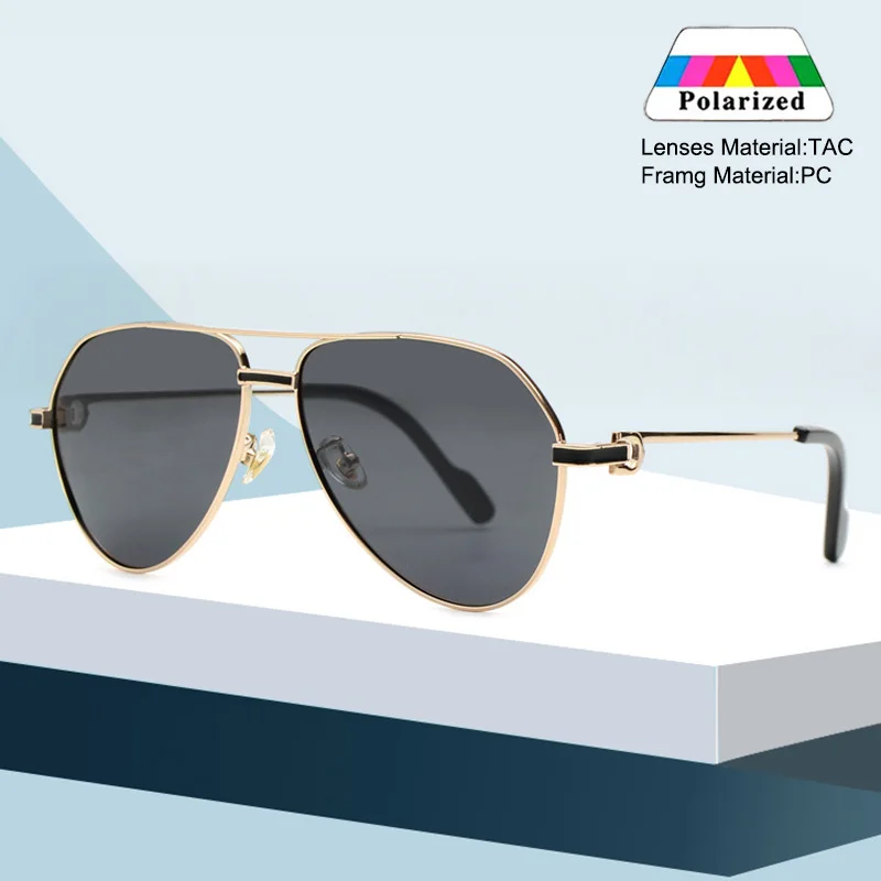 Neue Metall umwickelte Rahmen Kröte Sonnenbrille für Männer Mode trendige personalisierte Retro Outdoor Fahren polarisierte Brillen für Frauen – Detail 1