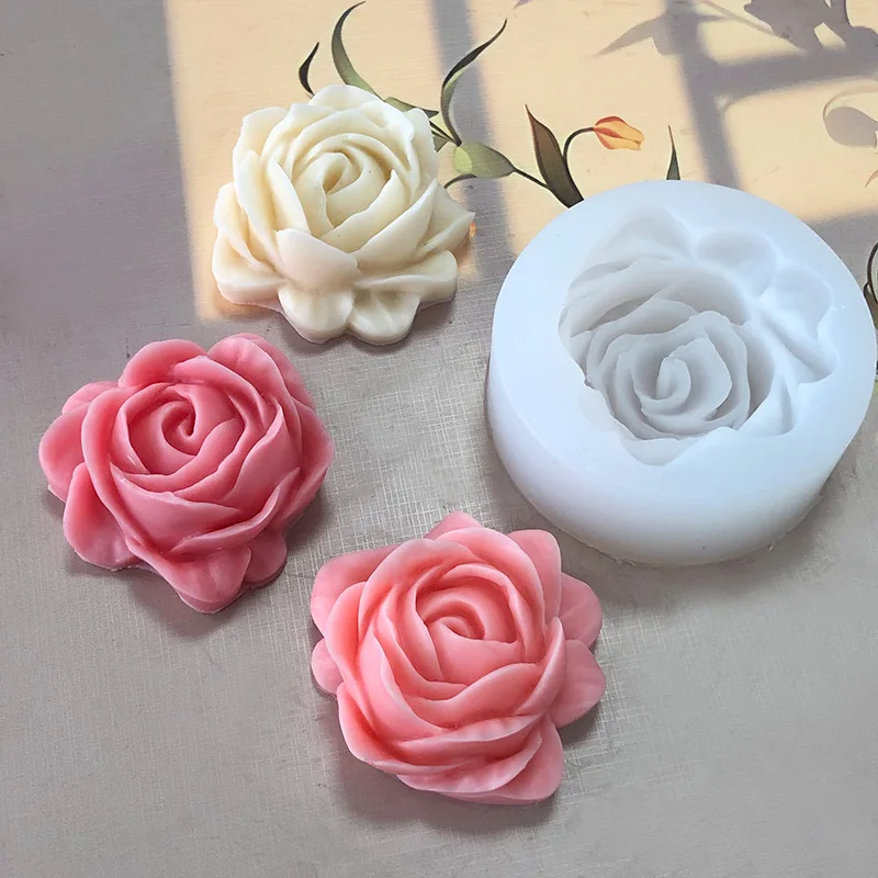 big Rose Aromatherapy Candle Silicone Mold Flower Gypsum Dropper Decoration Rose Chocolate Cake Mould Silicone Mold Cake Mold Silicone Candle Mold Aromatherapy Candle Mold Silicone Candle Molds Candle Mold Beeswax Mold