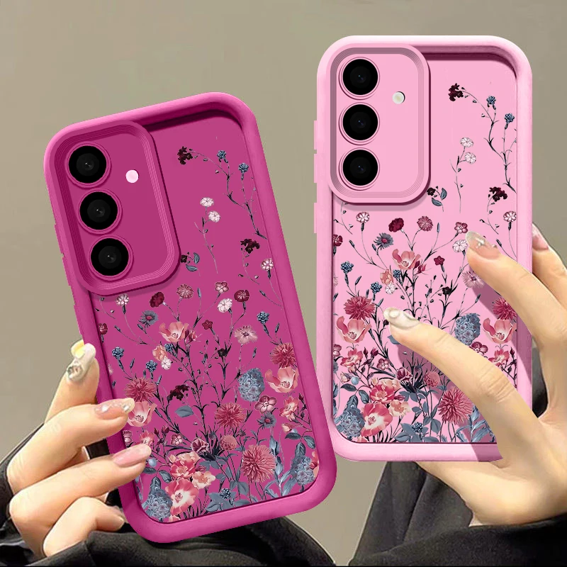 Shockproof Bumper Flower Design Soft Phone Case