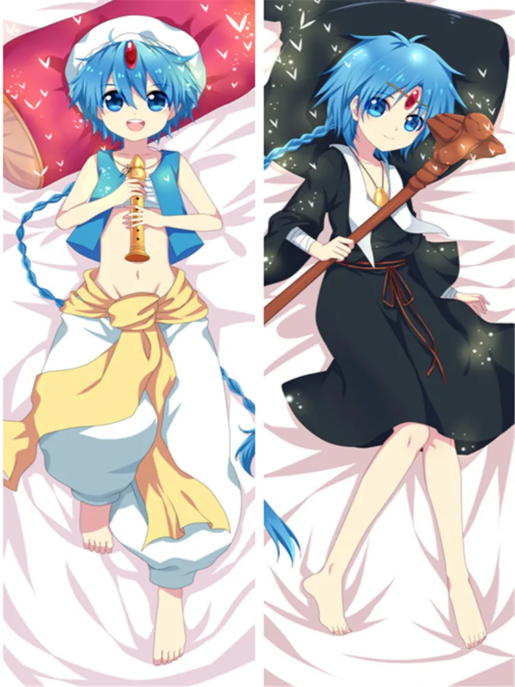 Dakimakura Anime Magi: The Labyrinth Of Magic Pillowcase Cosplay Decorative Hugging Body Pillow Cover Case Double-sided Print