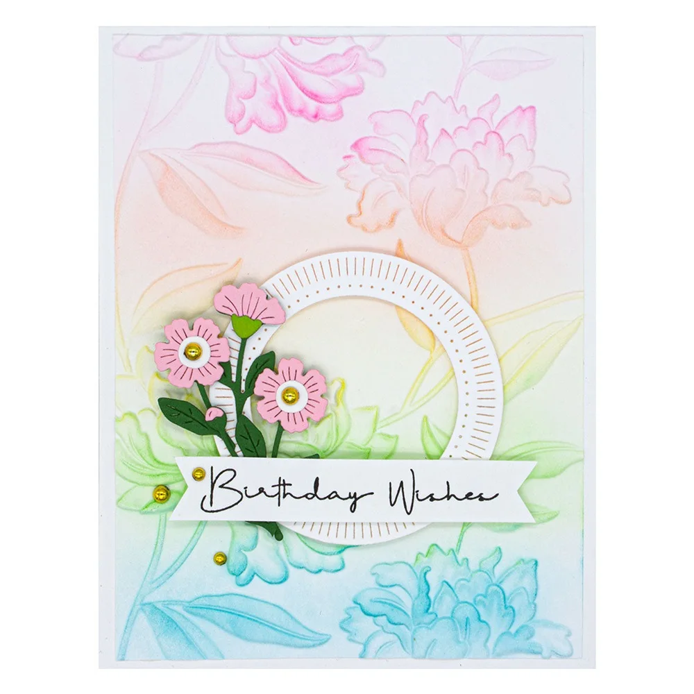 Chinese Style Flower 3D Embossing Folder for DIY Scrapbooking Adding Texture Christmas Paper Craft Making Stencil plastic embossing folder embossing folder