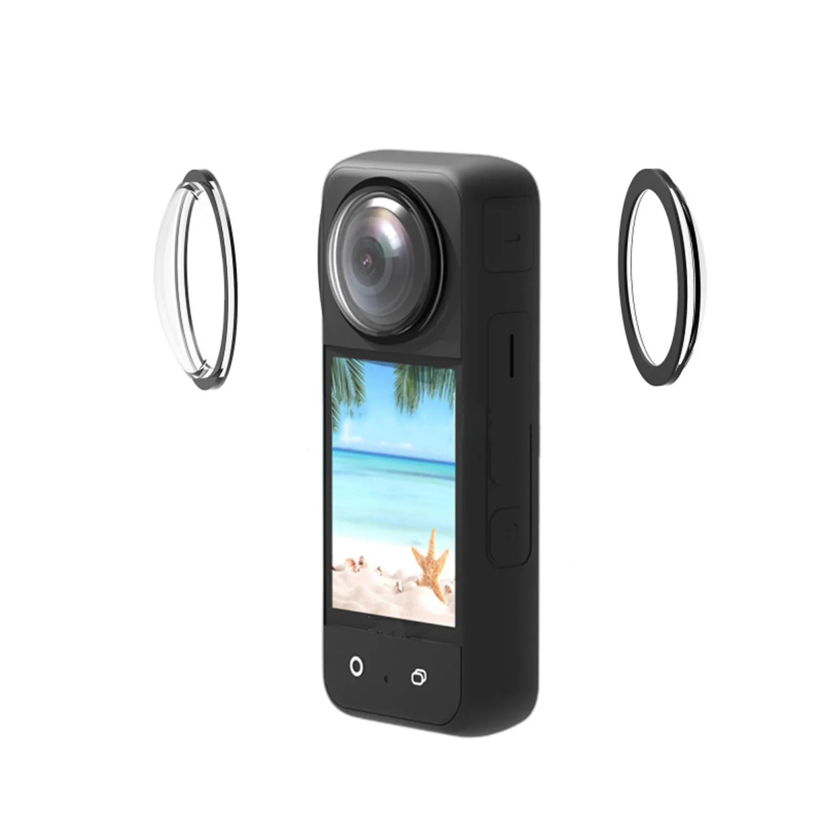 

Lens Guards Protector For Insta360 X3 Anti-scratch HD Protective Shell Case For Insta360 ONE X3 Panoramic Cameras Accessories