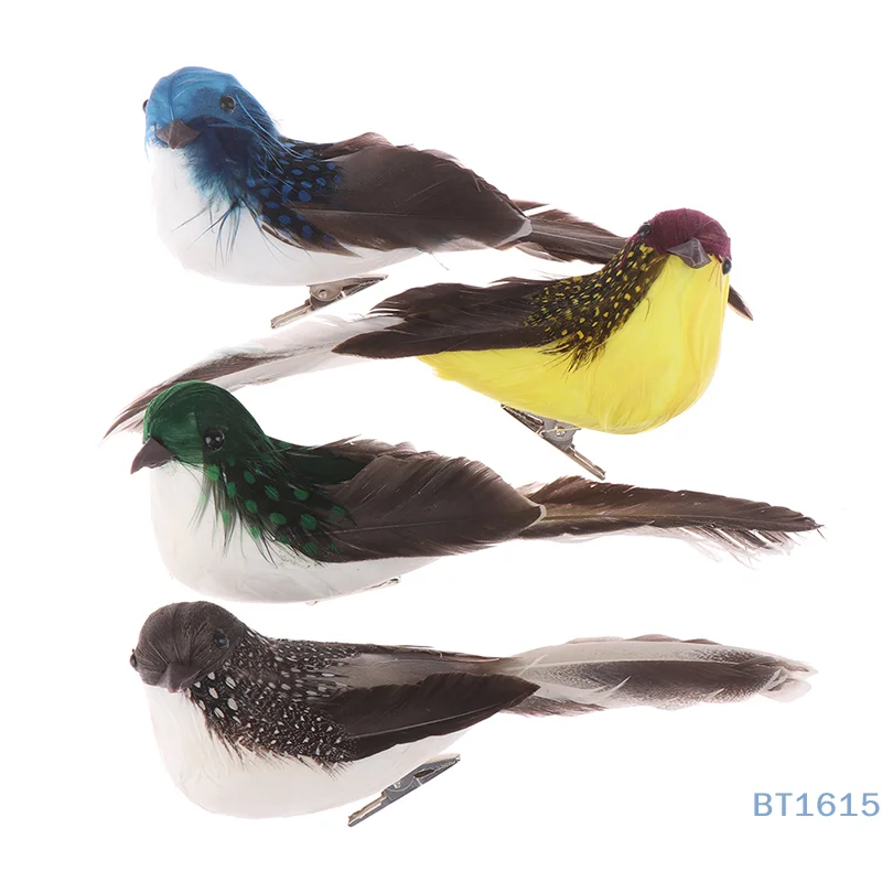 Mini fake birds artificial feather foam doves wedding Garden decoration.ornament