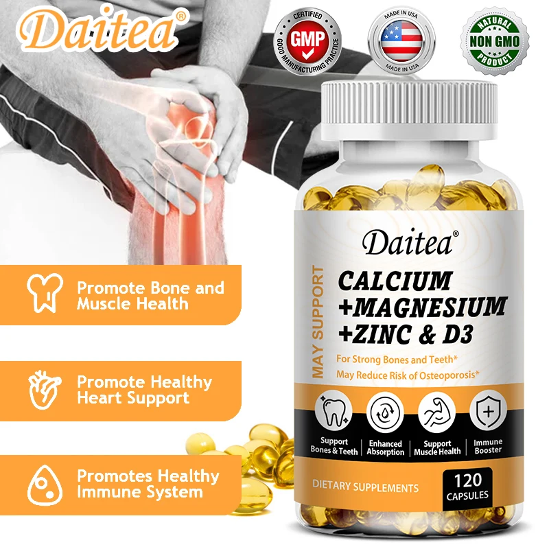 Calcium Magnesium Zinc Vitamin D3 Supplement for Health