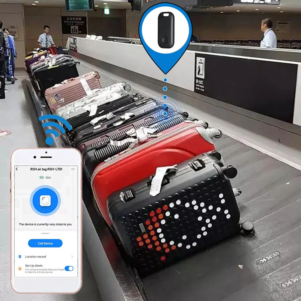 Smart GPS Locator APP Bluetooth-Compatible Anti-lost Alarm Tag Battery Operated Wireless Child Bag Wallet Finder for Android 8+