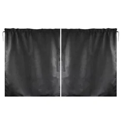 Universal Car Privacy Curtains - Blackout Rear Seat Divider & Side Window Sun Shades (Netting black 1set)
