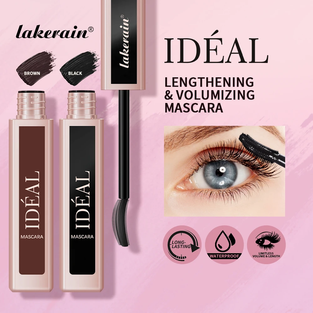 Verlängernde und voluminöse Wimperntusche für einen fächerförmigen Make-up-Effekt. Langanhaltend, klumpenfrei. Geeignet für alle Hauttöne._voghion.com