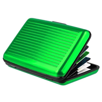 Porta carte d'identità porta carte di credito aziendale porta carte di credito impermeabile in metallo alluminio porta carte di credito portafogli uomo donna 1