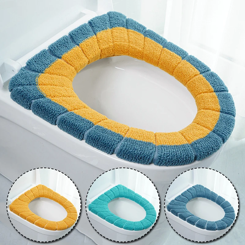 Knit Toilet Seat Cover Accessory Toilet Cover Pumpkin Toilet Seat