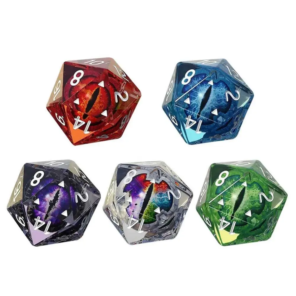 

Polyhedral Crystal Dragon Eye Dice Longan Dice Resin Crafts Ornaments Tarot Game Party Toys Desktop Entertainment Halloween Dice