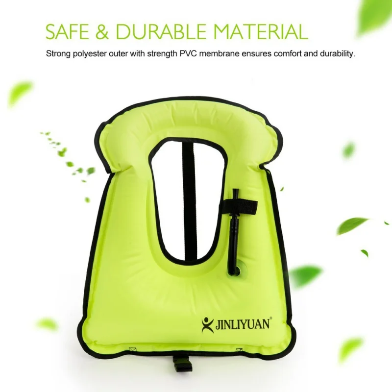 Inflatable Snorkel Jacket With Leg Straps For Men Women Snorkel Vest For Snorkeling Diving Swimming Life Saving Vest for Adults life jacket