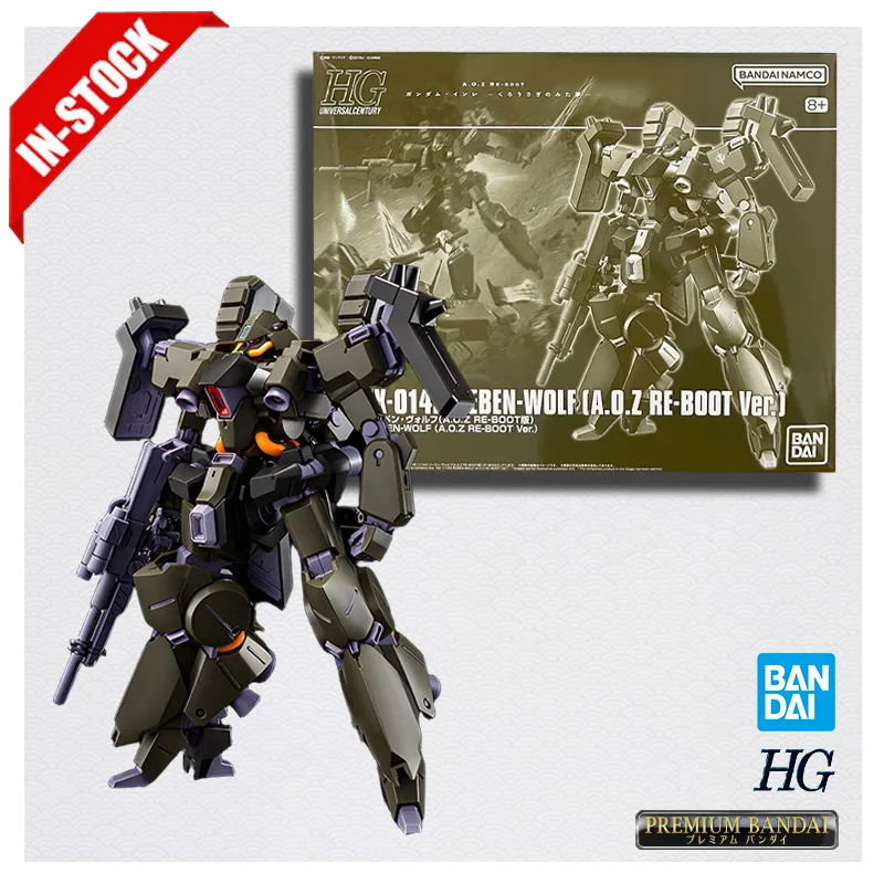 BANDAI HG 1/144 Amx-014r Reben-Wolf Aoz Re-Boot Assembly