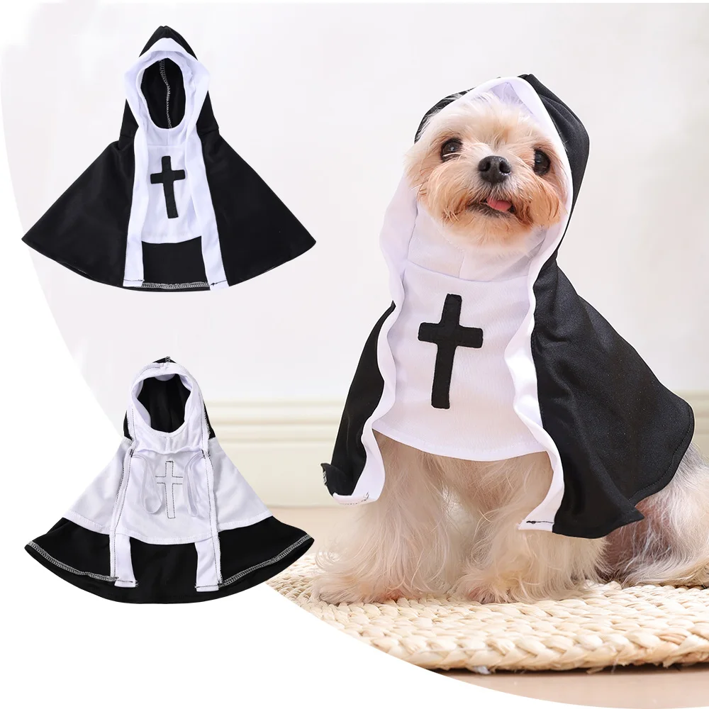 Funny Dog Nun Halloween Costume 1