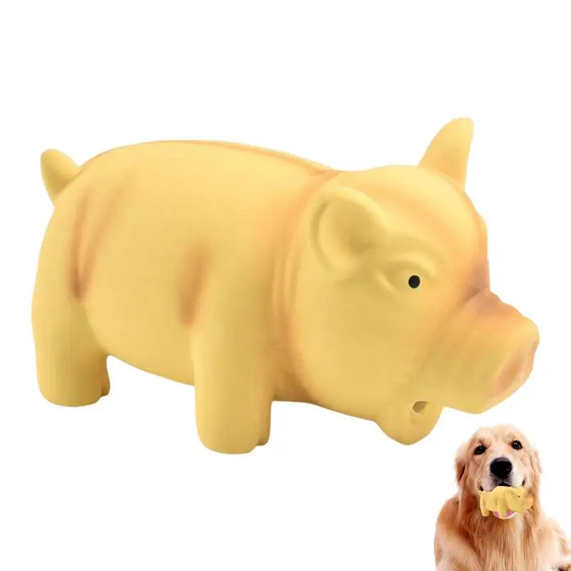 

Squeaky Pig Dog Toys Grunting Pig Dog Toy That Oinks Grunts For Small Medium Large Dogs Durable Self Play Dog Squeeze Toy For