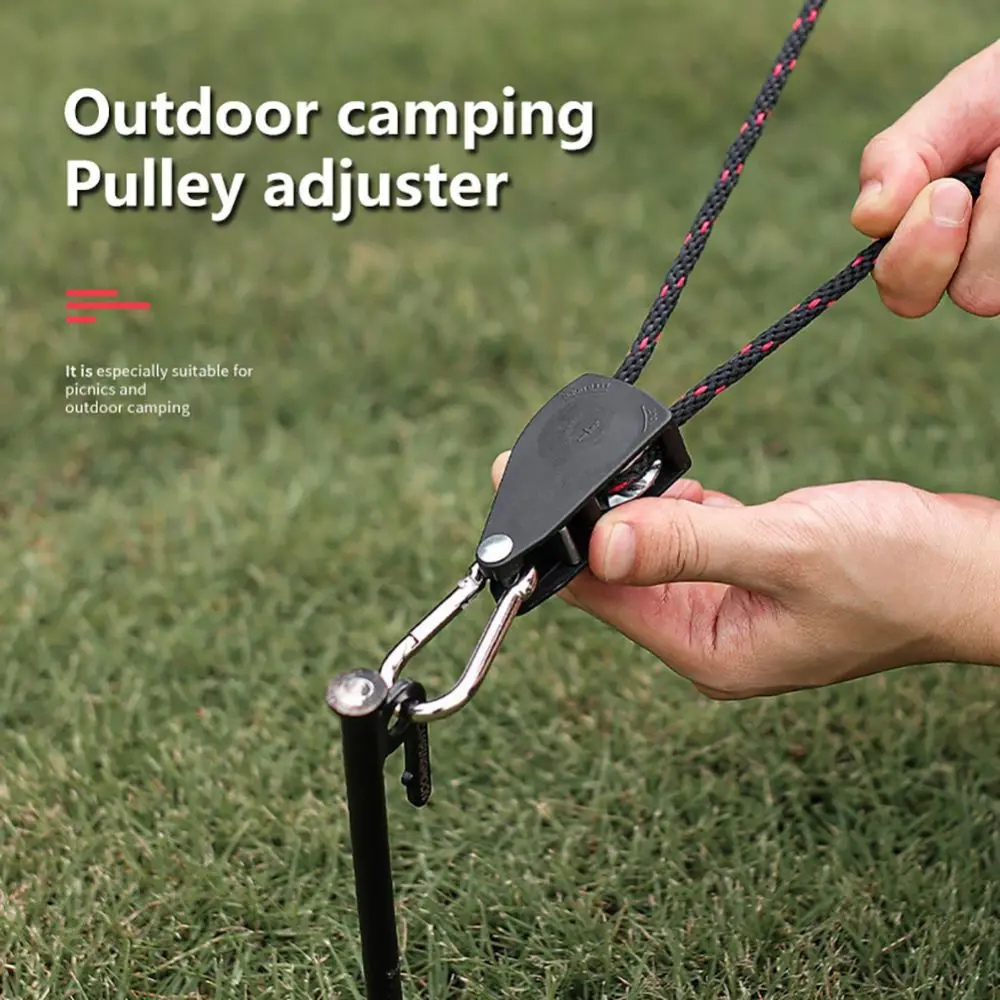 Веревка с храповым механизмом для кемпинга, веревка для подъема, натяжитель палатки, шкив, шкив, внешний шкив, регулируемая вешалка, вешалка