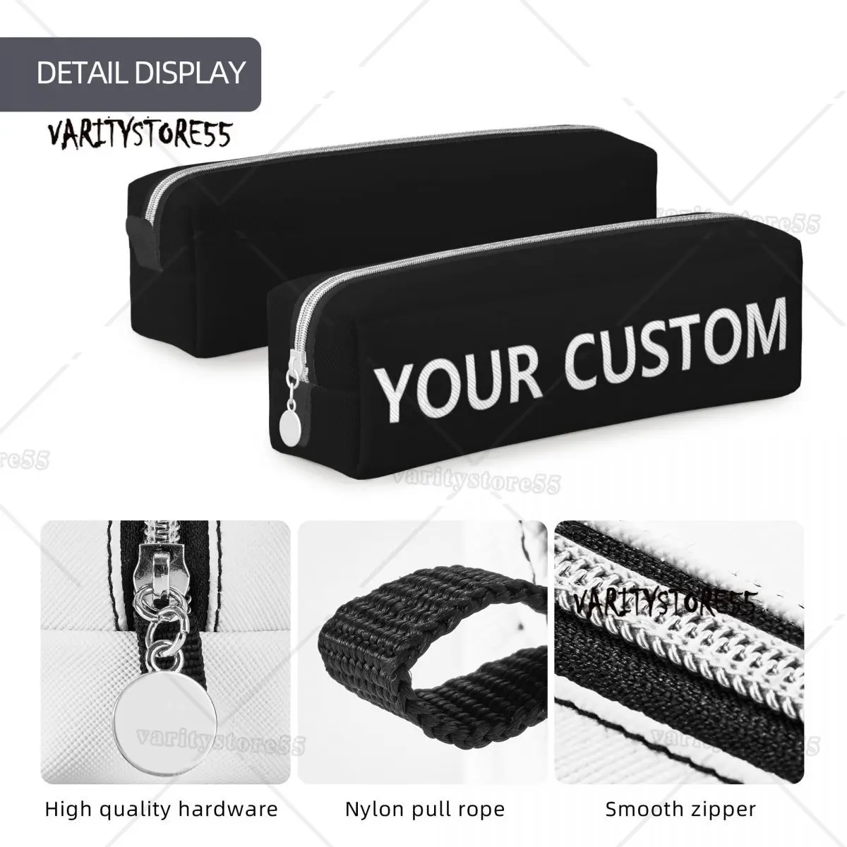 Personalizzato fai da te la tua immagine astuccio aggiungi Design torna a scuola astucci con cerniera borsa per matite moda bambino organizzatore di cancelleria - immagine 5