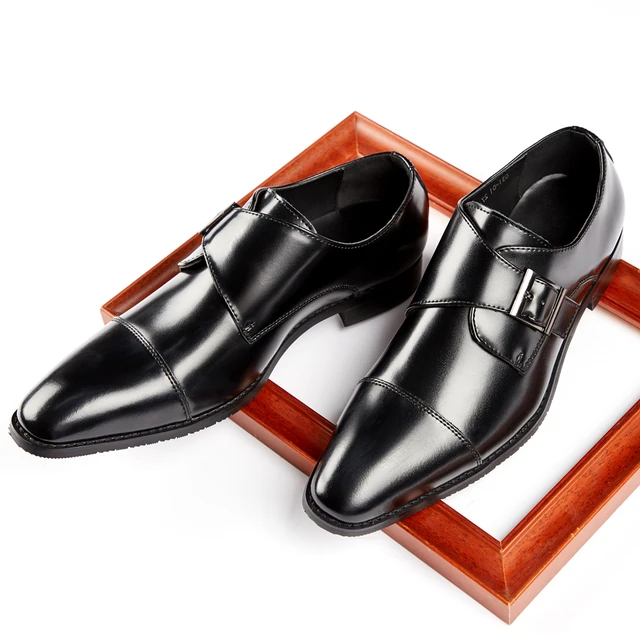 Handmade Men Formal Shoes Leather Business Dress Wedding Flats Man Office Luxury Male Breathable Oxfords Suit Shoes 2022 A006 1