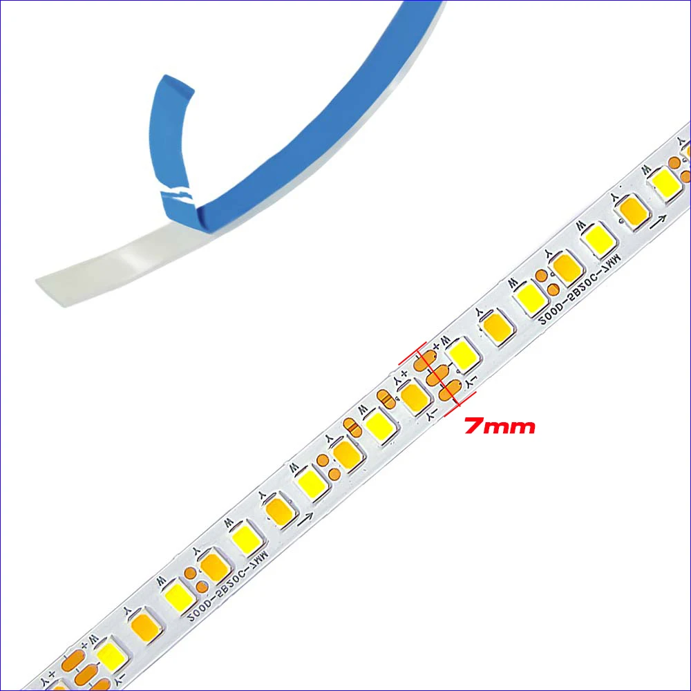Highlight SANAN 2835 Chip (3 solder joints) 5 meters 5B10CX2  LED strip constant current 3Colors LED ribbon 20W×2/Meter
