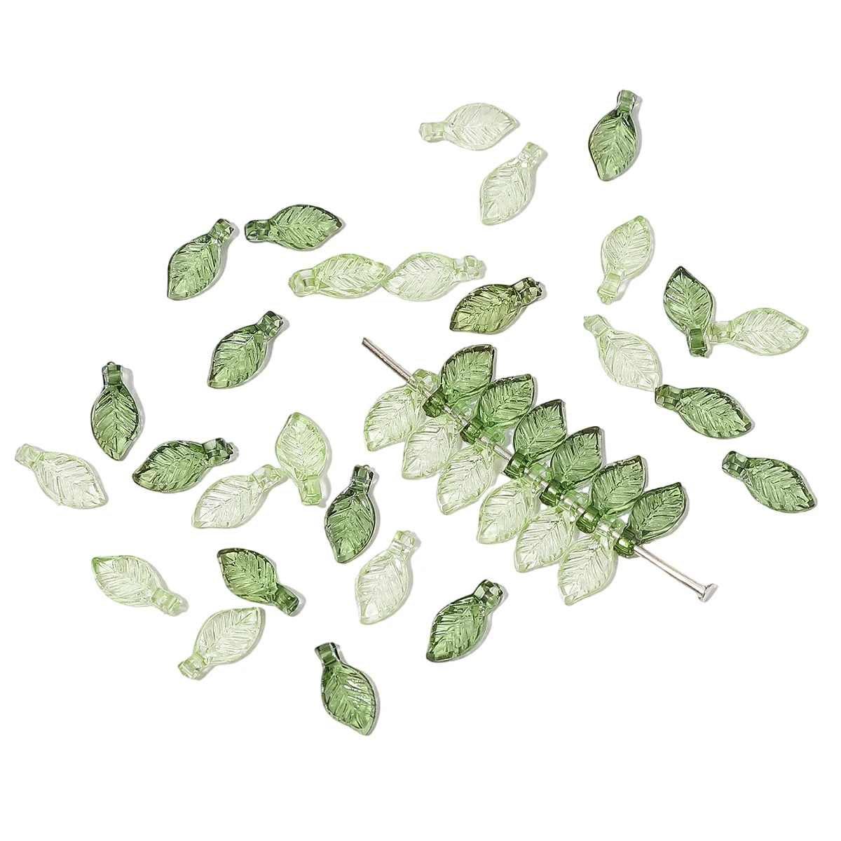 Acrylic Leaf Beads Set 3