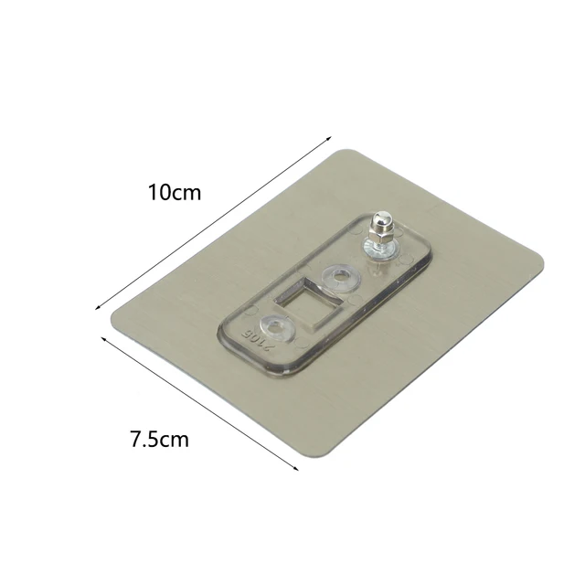 2Pcs Falhorog Csavarmatricák Nem Jelölő Vízálló Horgok A Fürdőszoba Tároló Állvány Képkeret Köröm Konyhai Tartó - Image 6