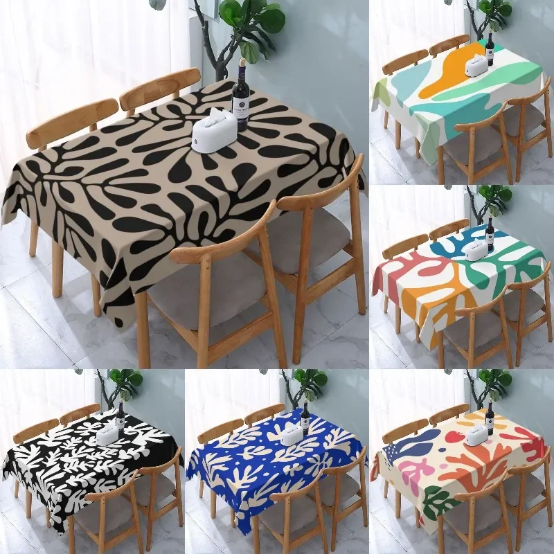 

Rectangular Oilproof Henri Matisse Table Cover Elastic The Window Art Table Cloth Backed Edge Tablecloth for Dining