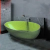 1700x850x580mm Oval Resin Colourful Transparent Tub Freestanding Floor Mounted Bathtub  BV1071 2