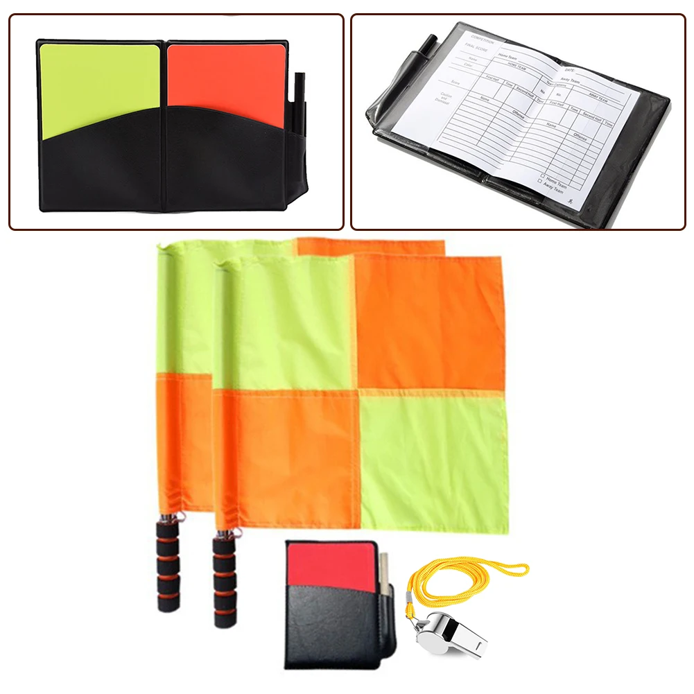 Description Picture 6 of itemRed Yellow Card Set Soccer Referee Flag For Football Matches 11*8cm Size 20g Weight Lightweight Handle PVC Material