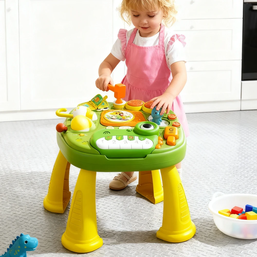 Baby Activity Table Musical Toys Sound Maker Games for Babies Sensory Toys Multi-Functional Movement Developing Educational Toys