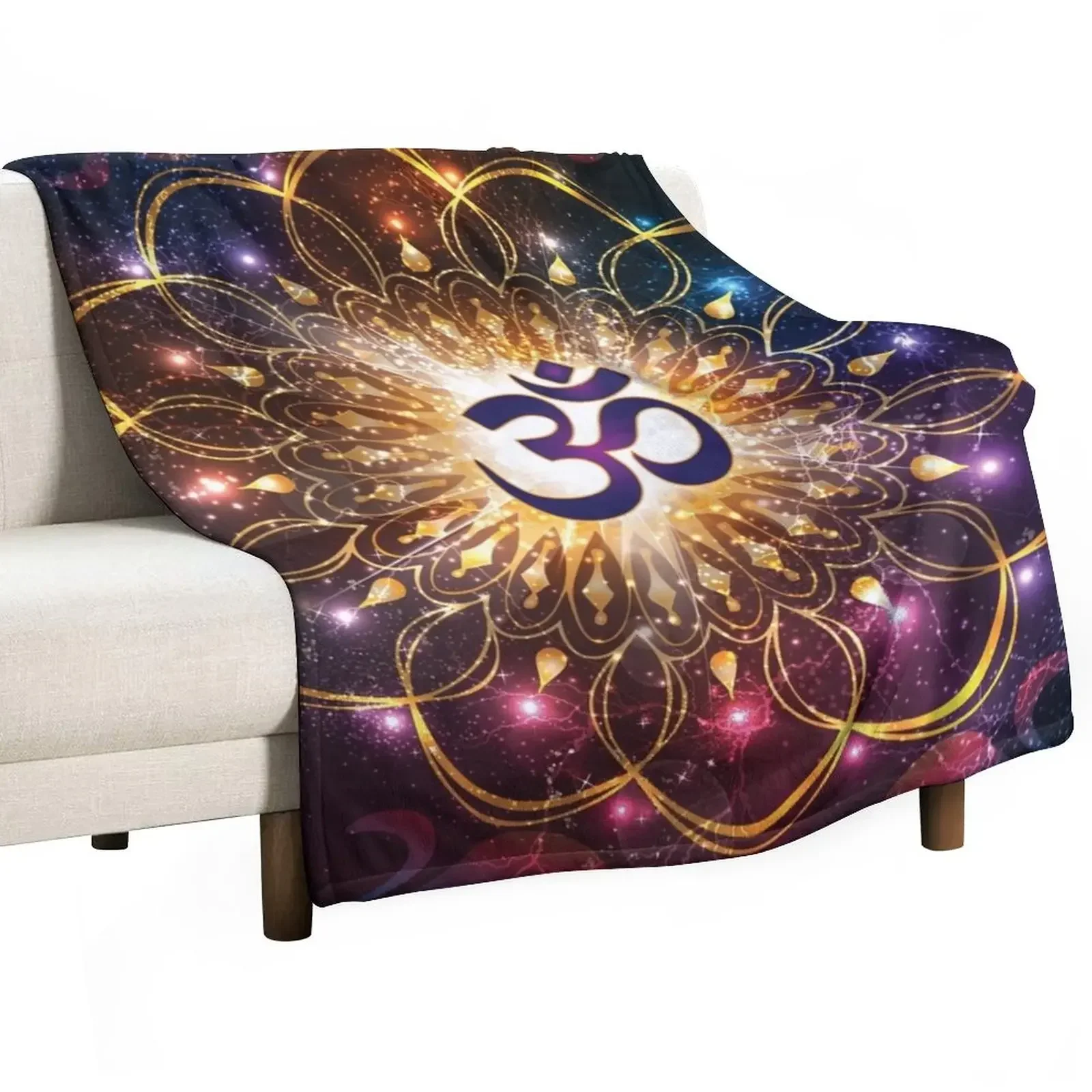 

The higher power of Om - sacred geometry Throw Blanket wednesday blankets ands blankets and throws Luxury St Blankets