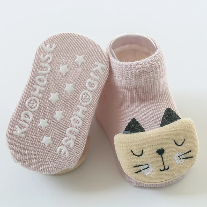 Cute Cartoon Animal Doll Baby Children Socks for Boys Girls Short Anti-slip Floor Ankle Sock Toddler Autumn Thin Cotton Socks