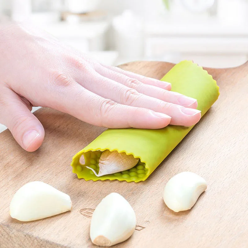 

1PC Household Garlic Roller Stripper Tube Food Grade Silicone Practical Kitchen Daily Tool Garlic Peeler Non-toxic Safety Gadget