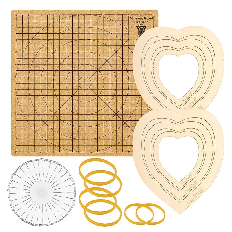 ABKP-Macrame Board And Pins,12X12 In Macrame Project Board, Macrame Craft Board For Braiding Bracelet Scarves Craft