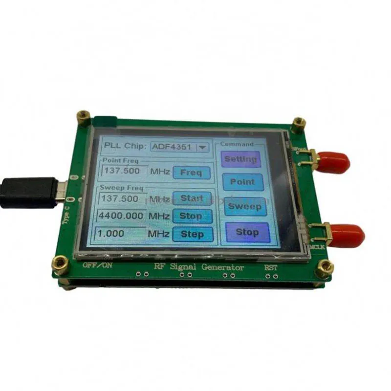 

ADF4350 ADF4351 Module TFT Color Touch Screen STM32 Swept Frequency RF Signal Source