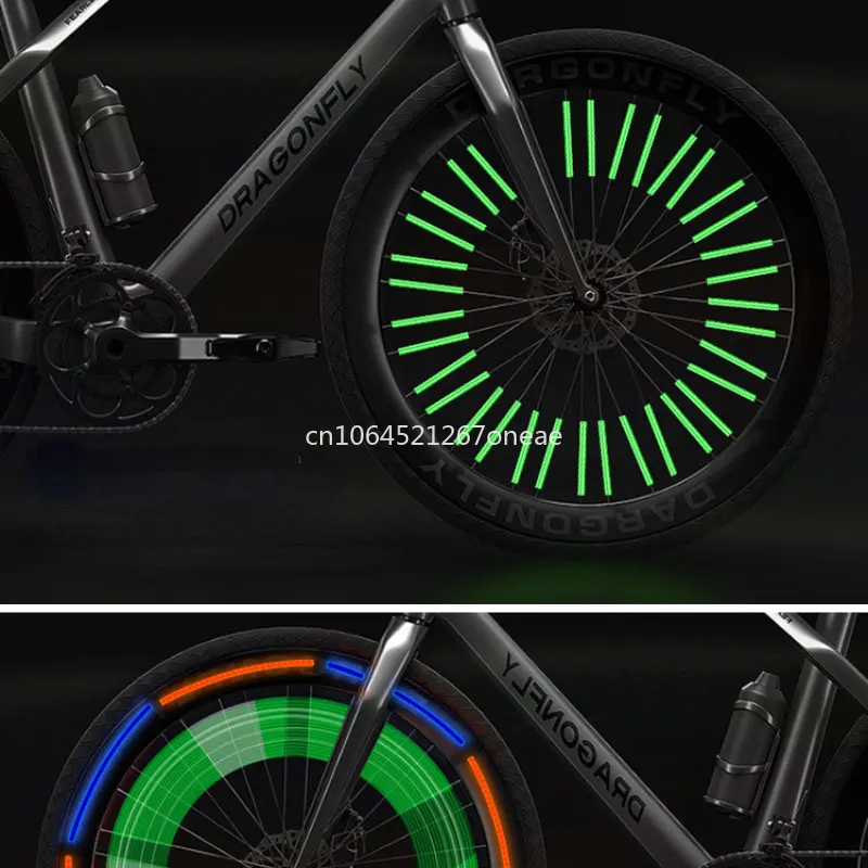 Vélo Roue Rayons Autocollant Réfléchissant Tube Bande Voyant