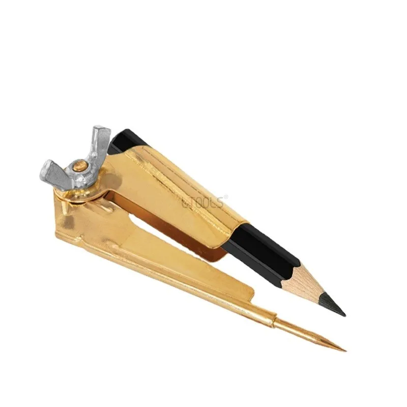 

New Woodworking Scriber with 1PC Pencil Contour Marking Closing Compass Drawing Tools Marking Scraper Woodworking Hand Tools