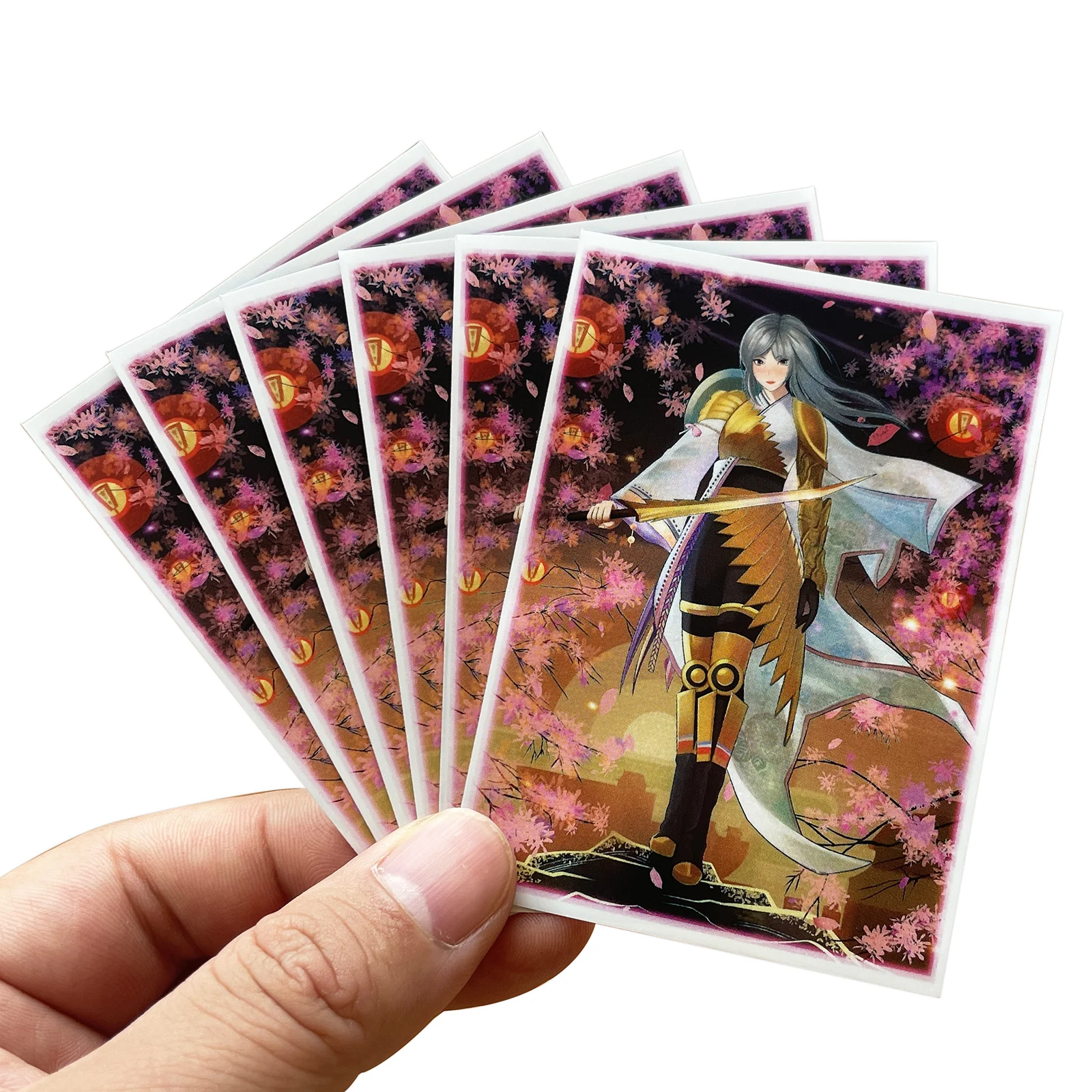 60PCS/BAG TCG Card Sleeves MGT Wandering Emperor Sleeves Game Characters Protector Cards Cover Shield Graphics Color Sleeves PKM funny horror movie characters credit card id holder bag student women travel bank bus business card cover badge accessories gift