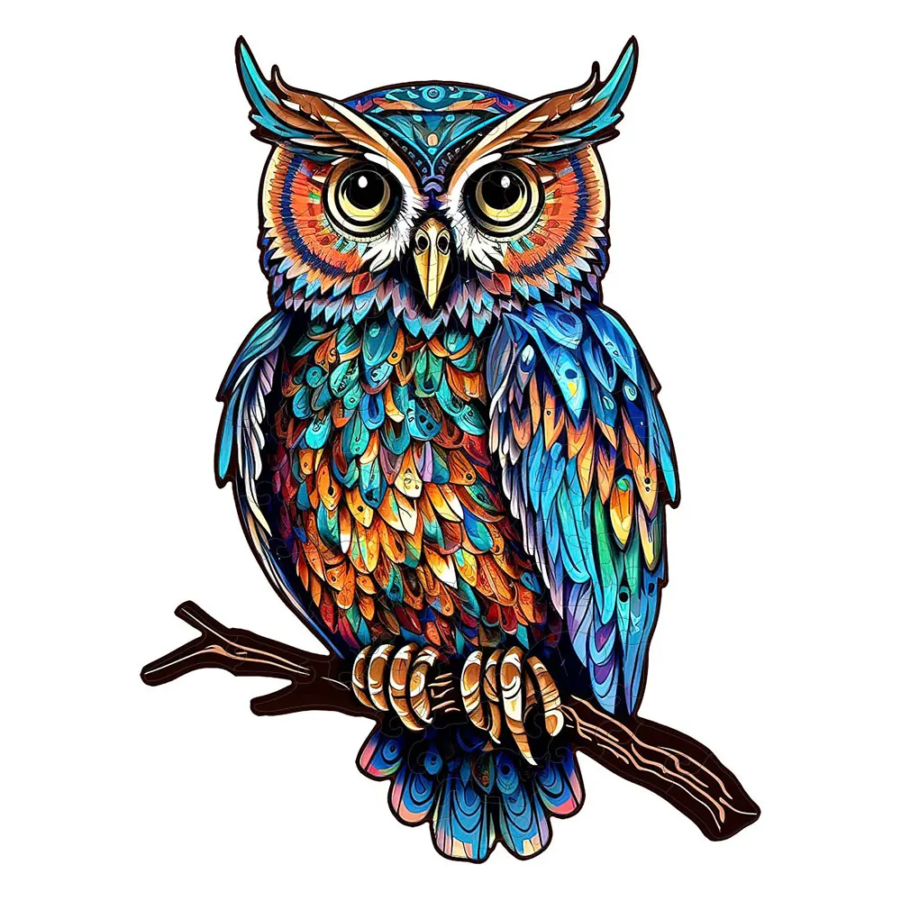 Jigsaw Puzzle Owl 3D Wooden Kids Toys Decorations High Difficulty jigsaw puzzles wooden jigsaw puzzles wooden puzzle toys