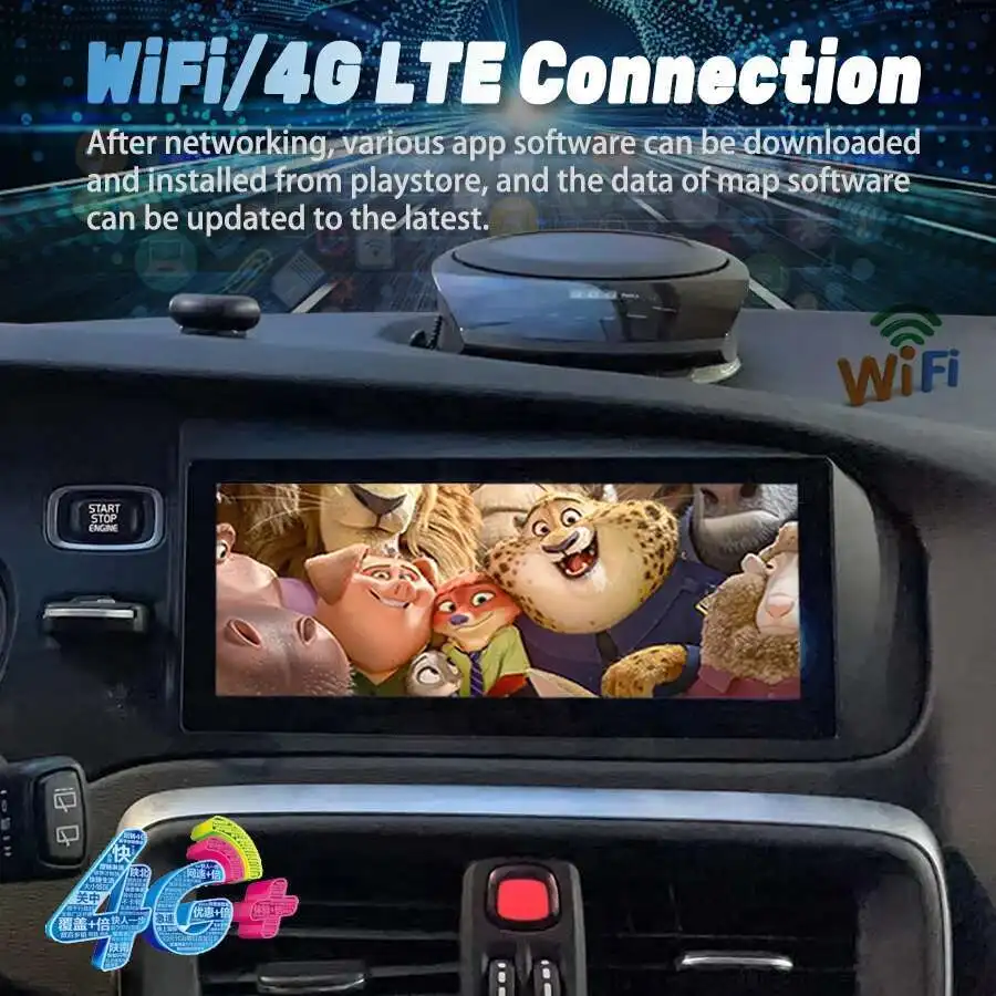 8.8" Android 13 Car Stereo Radio For Volvo V40 2011-2018 Multimedia Video Player
