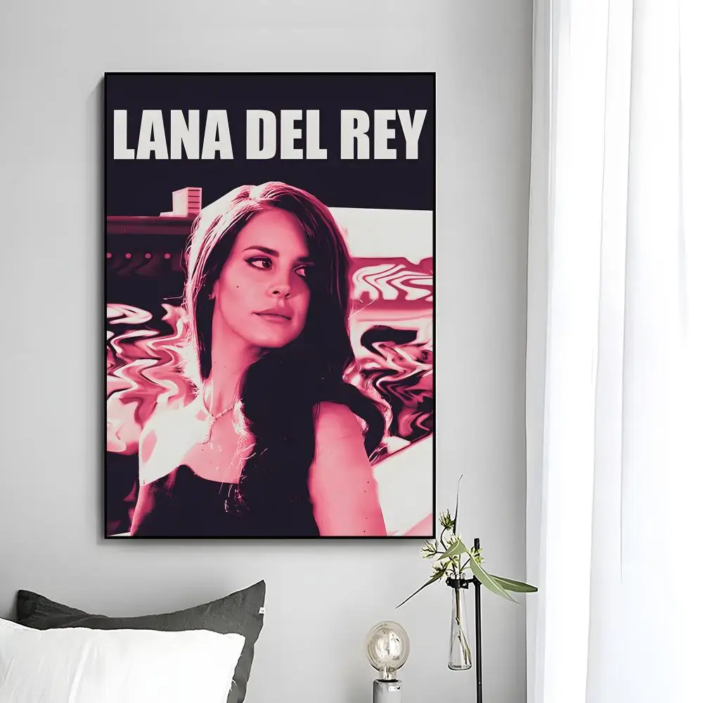 1 Stück L-Lana D-Del Rey Sänger-Poster, HD-Kunst, selbstklebende Wanddekoration, wasserfest, für Zuhause, Schlafzimmer, Bar, ästhetische Dekoration – Detail 20