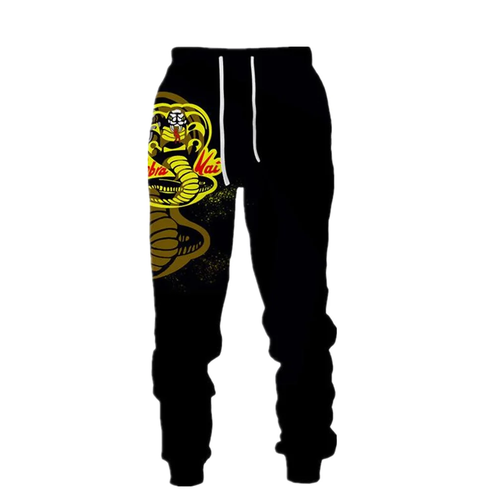 

Men's Fashion Spring and Autumn Pants Funny Cobra 3D Printed Sports Pants Unisex Harajuku Street Leisure Sports Jogging Pants
