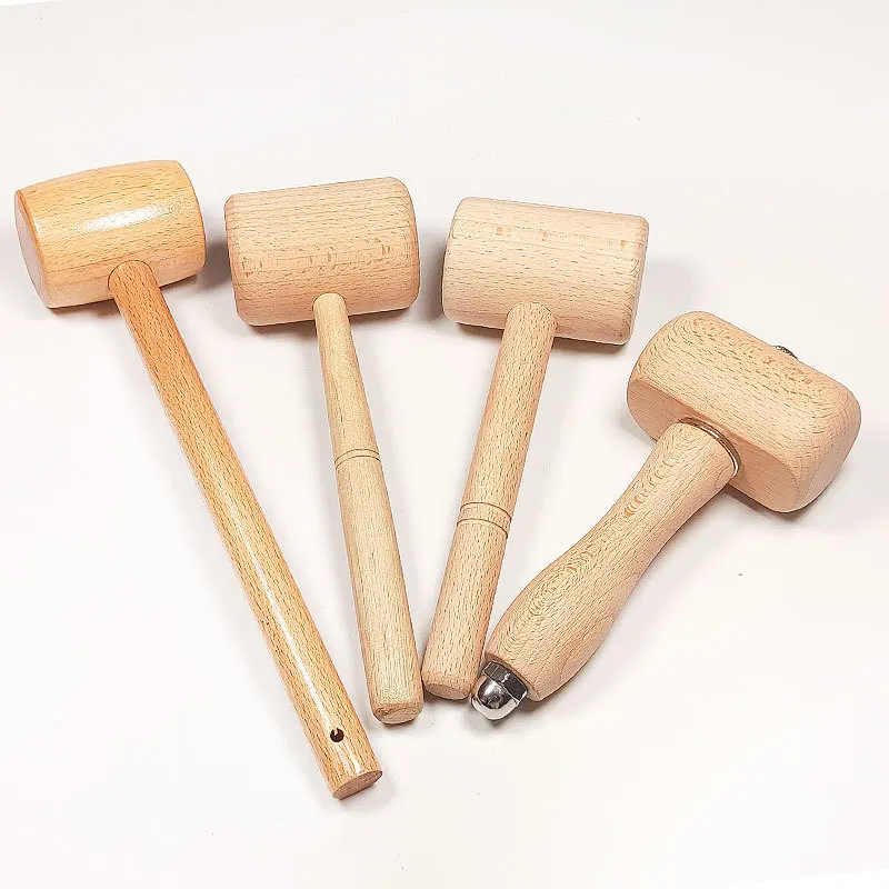 

Твердая древесина, ручной инструмент, прочный молоток из бечевой древесины, портативный молоток, профессиональный деревянный молоток для кожевенного ремесла