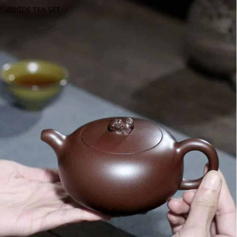 1 PCS of handmade Yixing raw ore purple and red mud big red robe large capacity creative purple clay teapot zisha tea set